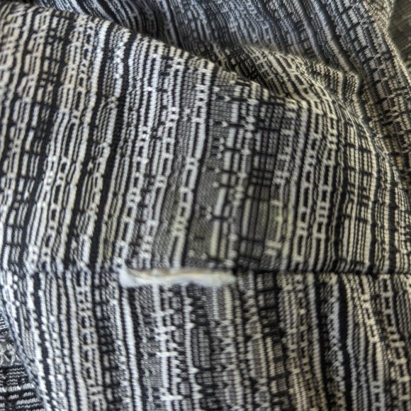 Athleta 7/8 Leggings Striped With Pockets Black and Gray Size M - Picture 10 of 10